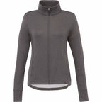 Frazier Eco Knit Jacket for Women Embroidery - Heather Charcoal - Front