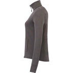 Frazier Eco Knit Jacket for Women Embroidery - Heather Charcoal - Left Side