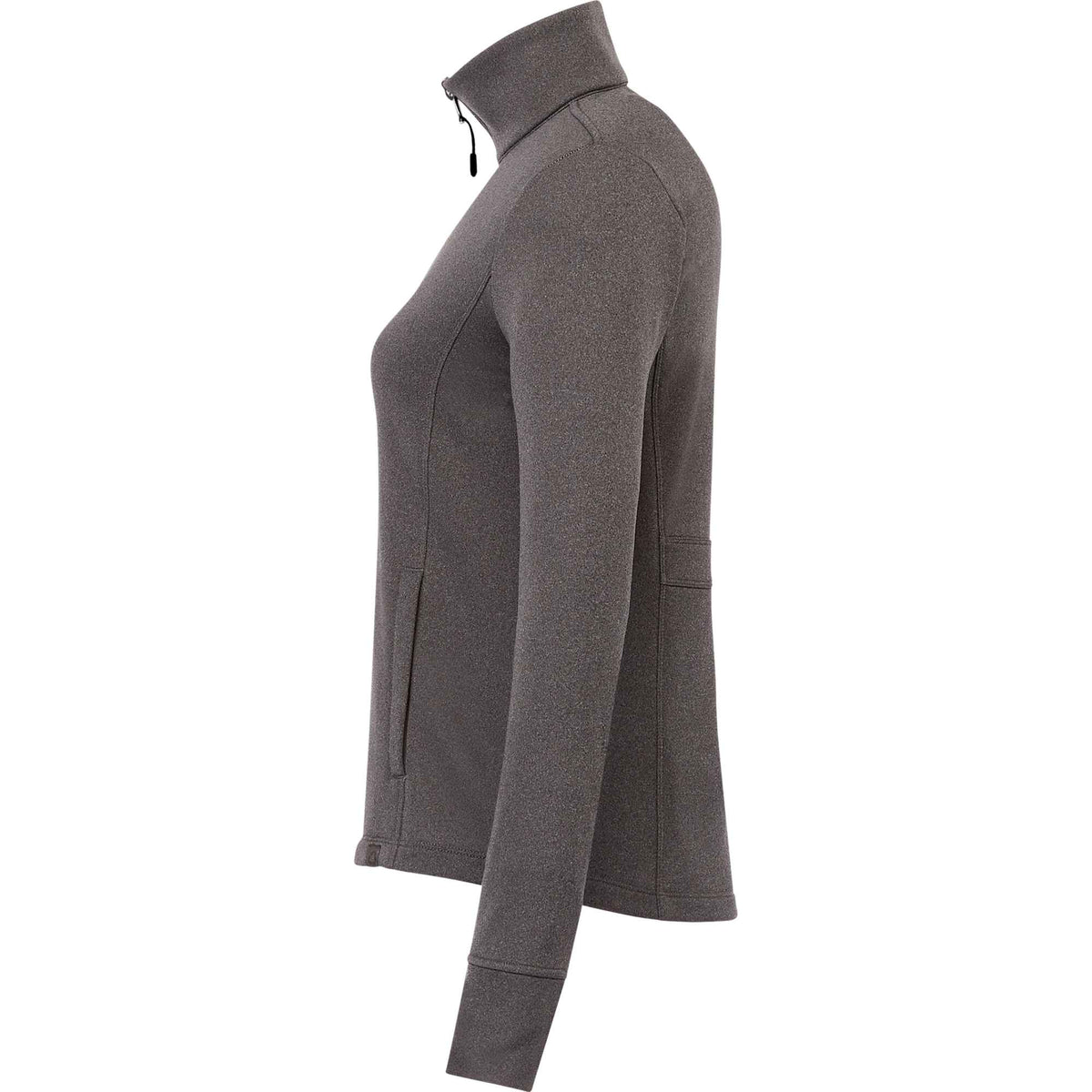 Frazier Eco Knit Jacket for Women Transfer - Heather Charcoal - Left Side