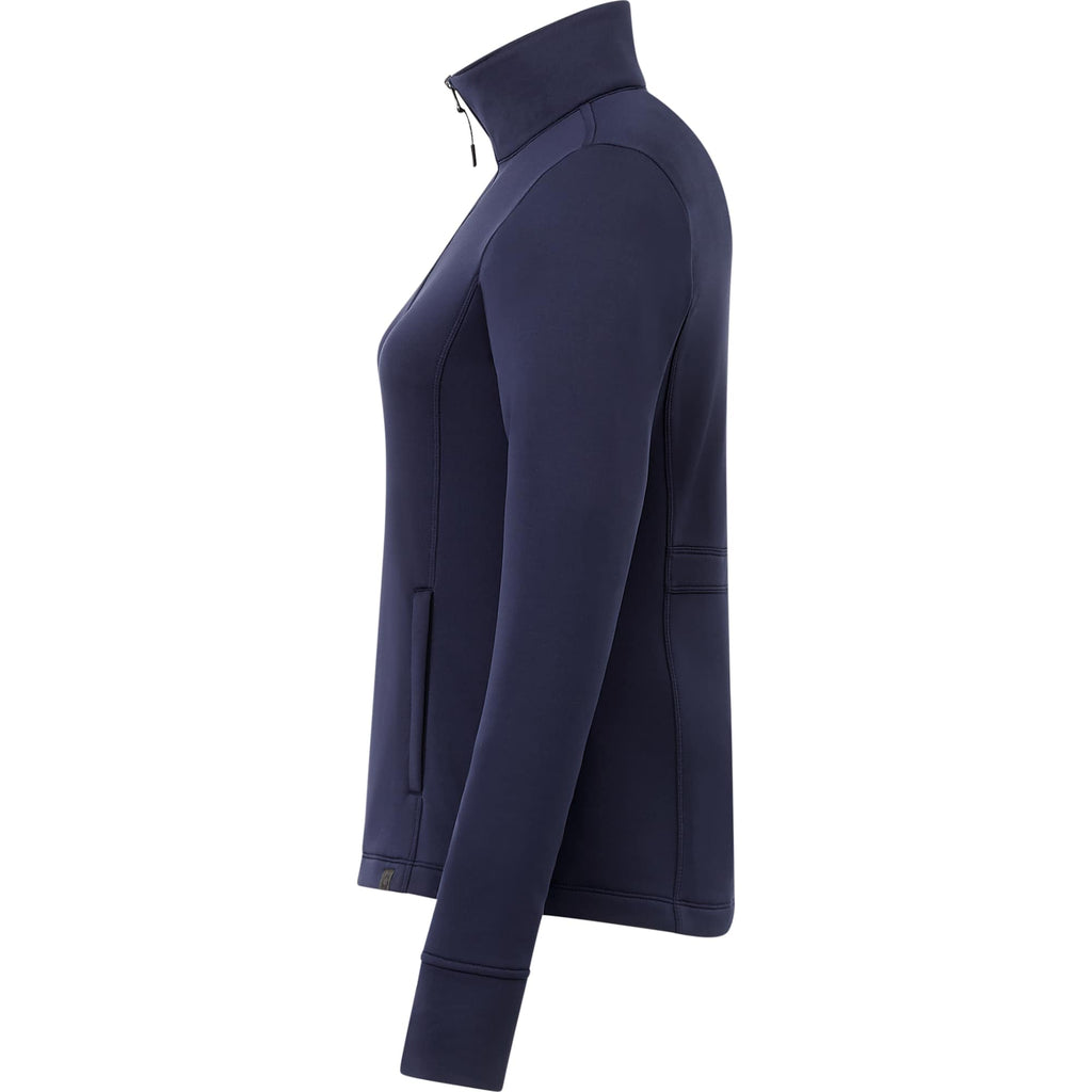 Frazier Eco Knit Jacket for Women Transfer - Vintage Navy - Left Side