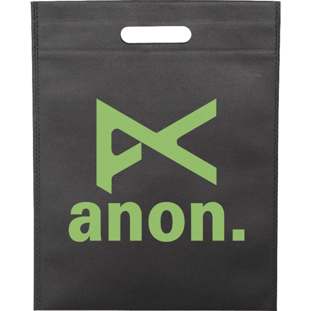 Freedom Die-Cut Handle Tote, 14 x 11 Inches Full Color - Black - Front