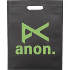 Freedom Die-Cut Handle Tote, 14 x 11 Inches Full Color - Black - Front