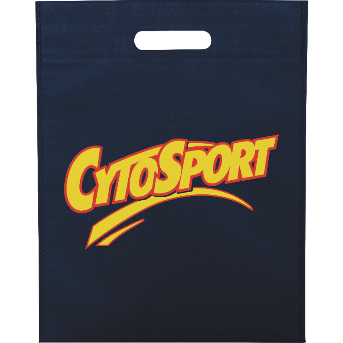 Freedom Die-Cut Handle Tote, 14 x 11 Inches Full Color - Navy Blue - Front