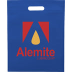 Freedom Die-Cut Handle Tote, 14 x 11 Inches Full Color - Royal Blue - Front
