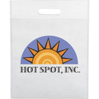 Freedom Die-Cut Handle Tote, 14 x 11 Inches Full Color - White - Front