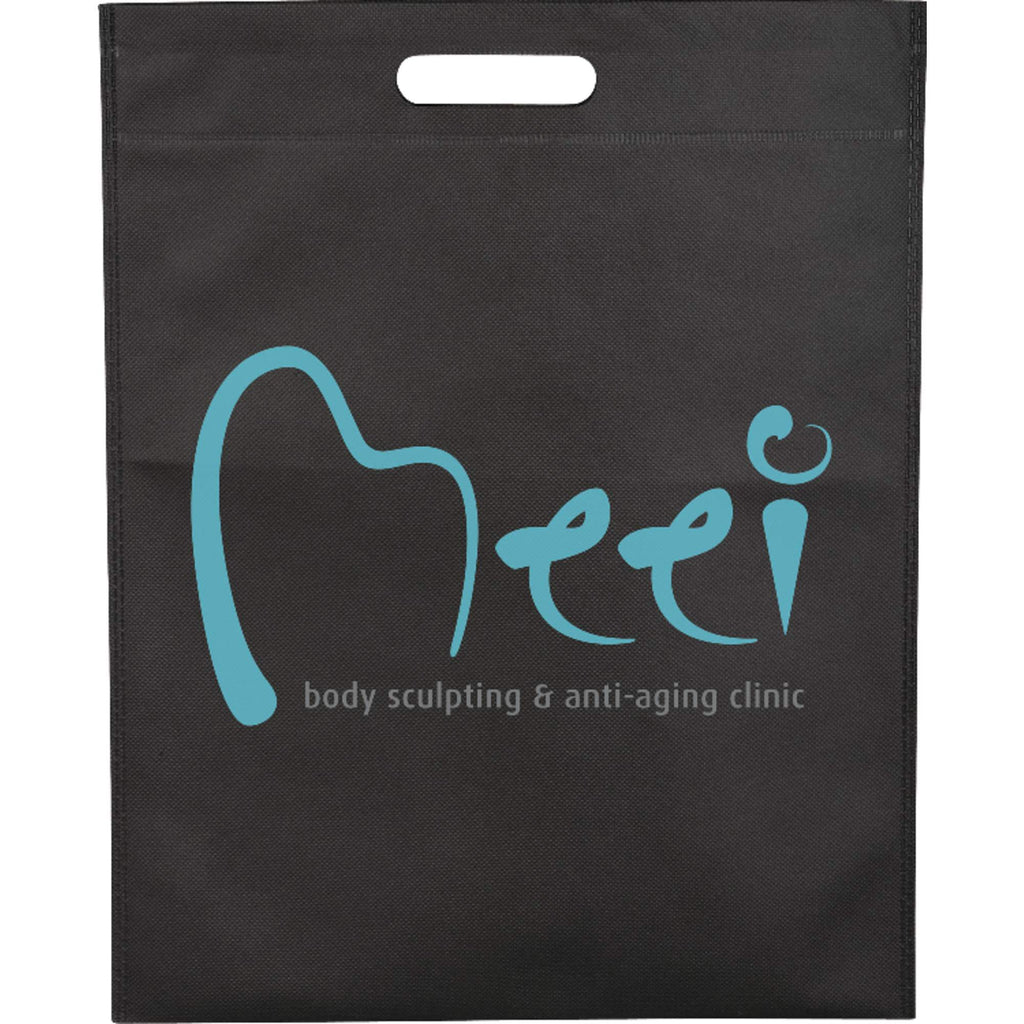Freedom Die-Cut Handle Tote, 16.5 x 13 Inches Full Color - Black - Front