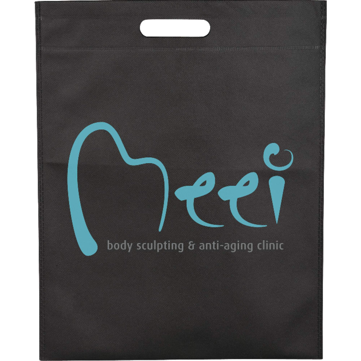 Freedom Die-Cut Handle Tote, 16.5 x 13 Inches Full Color - Black - Front