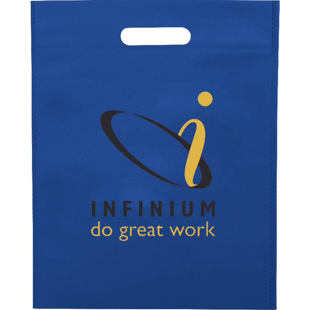 Freedom Die-Cut Handle Tote, 16.5 x 13 Inches Full Color - Royal Blue - Front