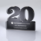Freestanding Award for 20 Years of Service - Freestanding 20 Year Anniversary Award