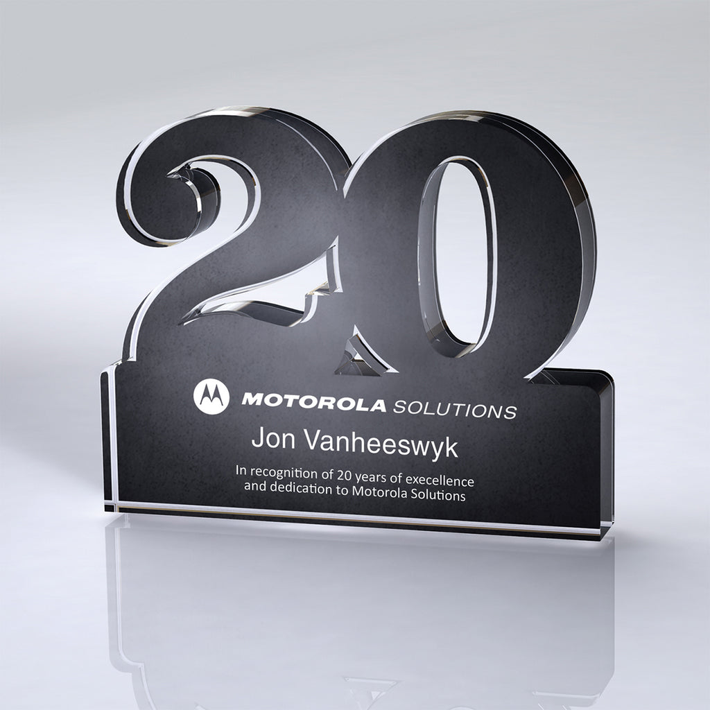 Freestanding Award for 20 Years of Service
