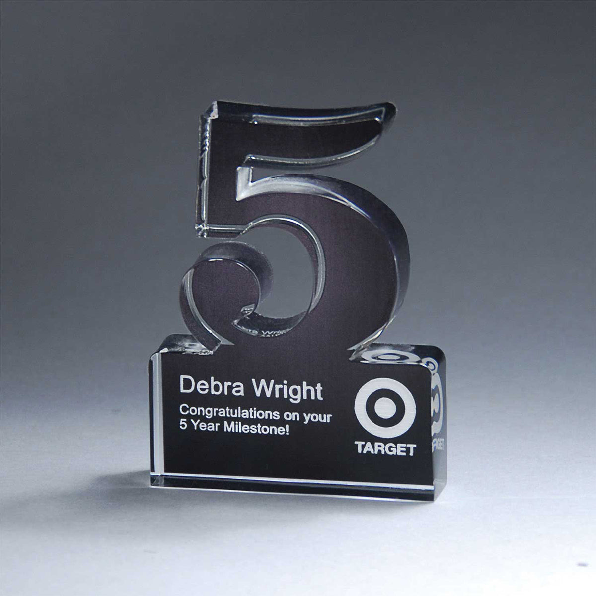 Freestanding Award for 5 Years of Service