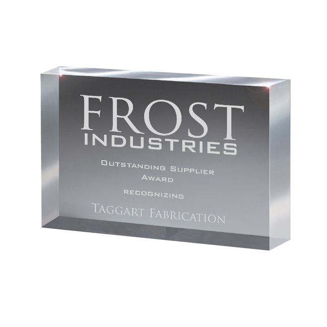 Freestanding Block Award, Medium