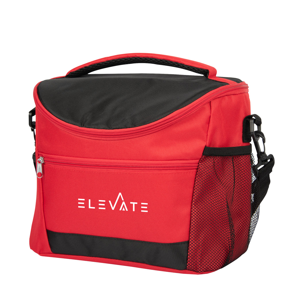 Fresh Fare Lunch Cooler for 16 Cans - Red - Silk Screen