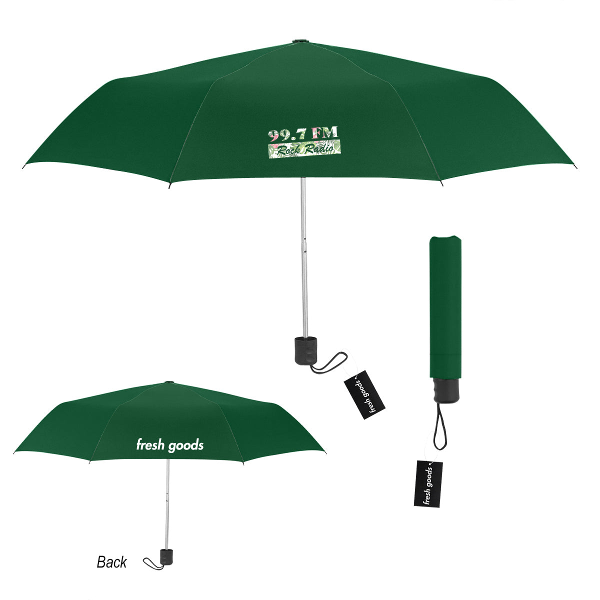 Fresh Goods Budget Telescopic Umbrella, 42 Inch Arc - Colorbrite