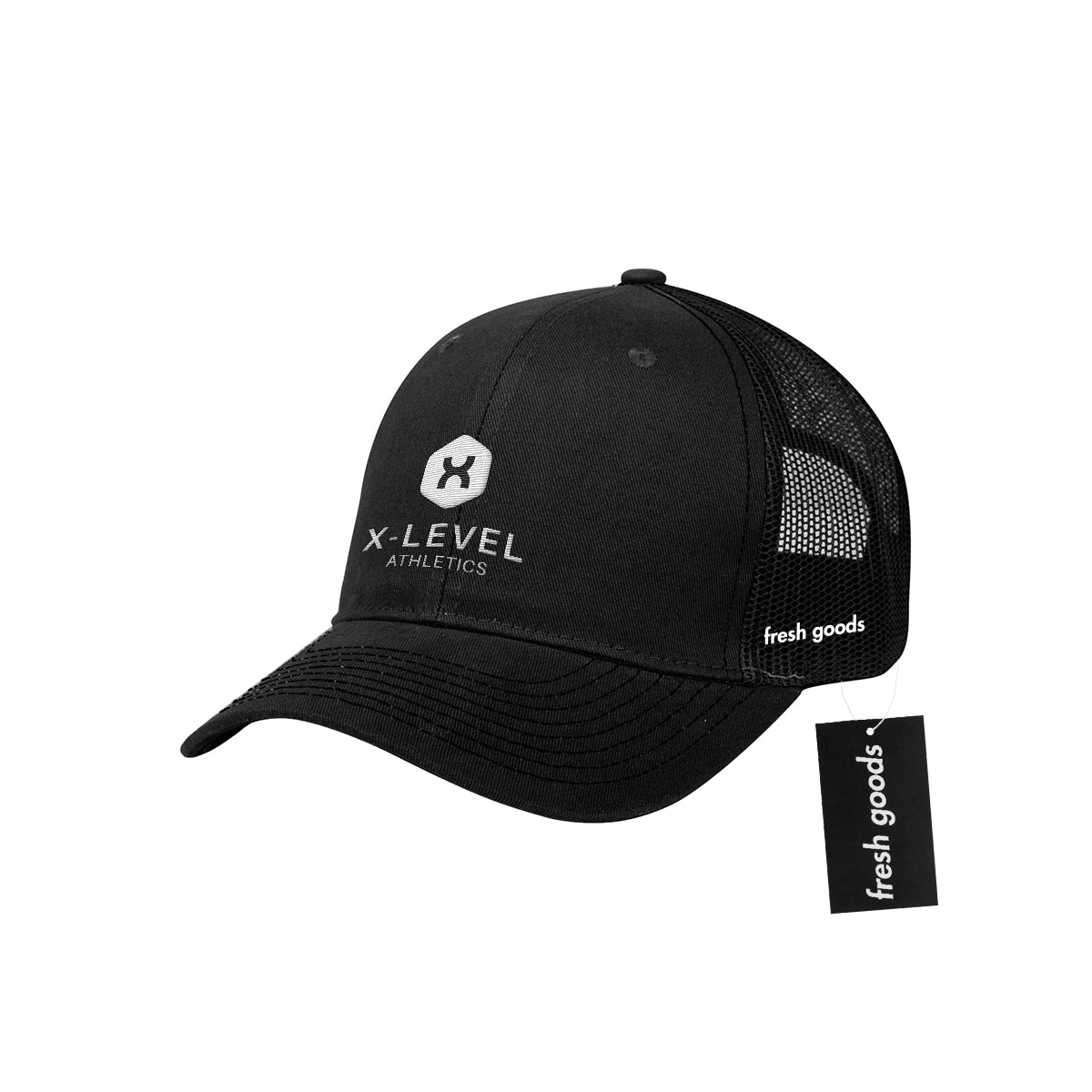 Fresh Goods Cotton Twill Cap with Mesh Back - Embroidery