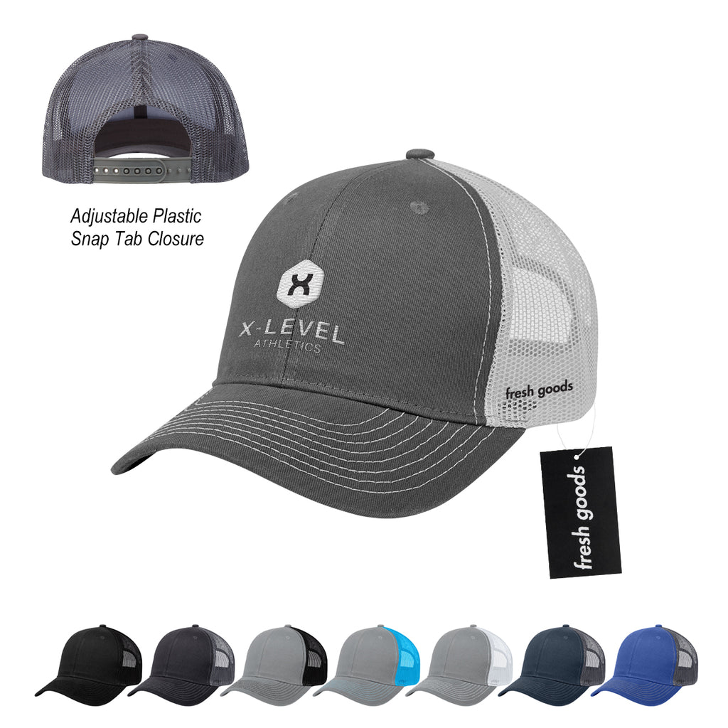 Fresh Goods Cotton Twill Cap with Mesh Back