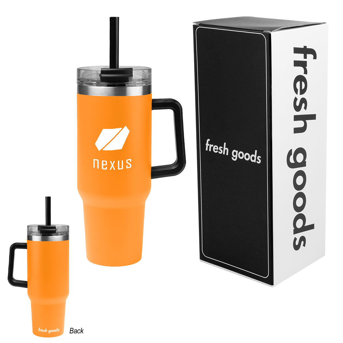 Fresh Goods Intrepid Recycled Stainless Steel Tumbler, 40 oz - Silk Screen