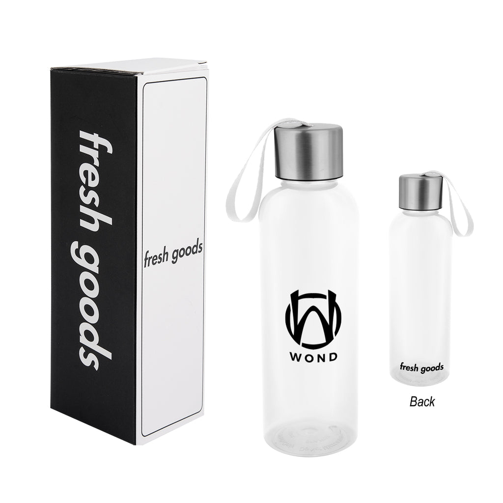 Fresh Goods Jaclyn Bottle, 20 oz - Clear - Silk Screen