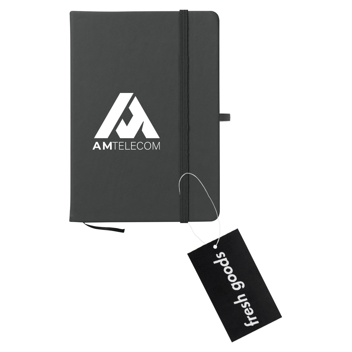 Fresh Goods Journal Notebook in Recycled PET Debossing - Black - Silk Screen