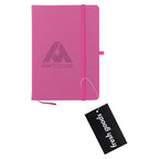 Fresh Goods Journal Notebook in Recycled PET Debossing - Fuchsia - Debossing