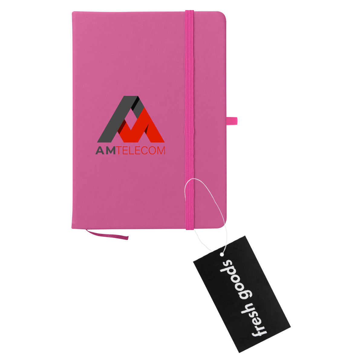Fresh Goods Journal Notebook in Recycled PET Debossing - Fuchsia - Full Color