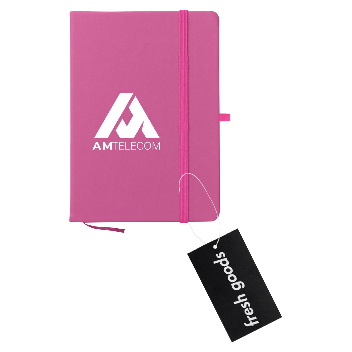 Fresh Goods Journal Notebook in Recycled PET Debossing - Fuchsia - Silk Screen