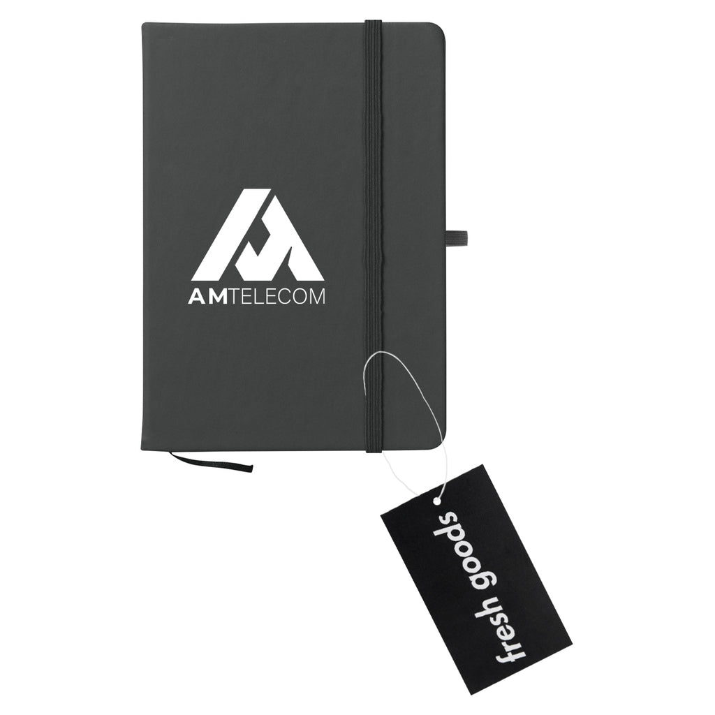 Fresh Goods Journal Notebook in Recycled PET Full Color - Black - Silk Screen
