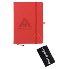 Fresh Goods Journal Notebook in Recycled PET Full Color - Red - Debossing