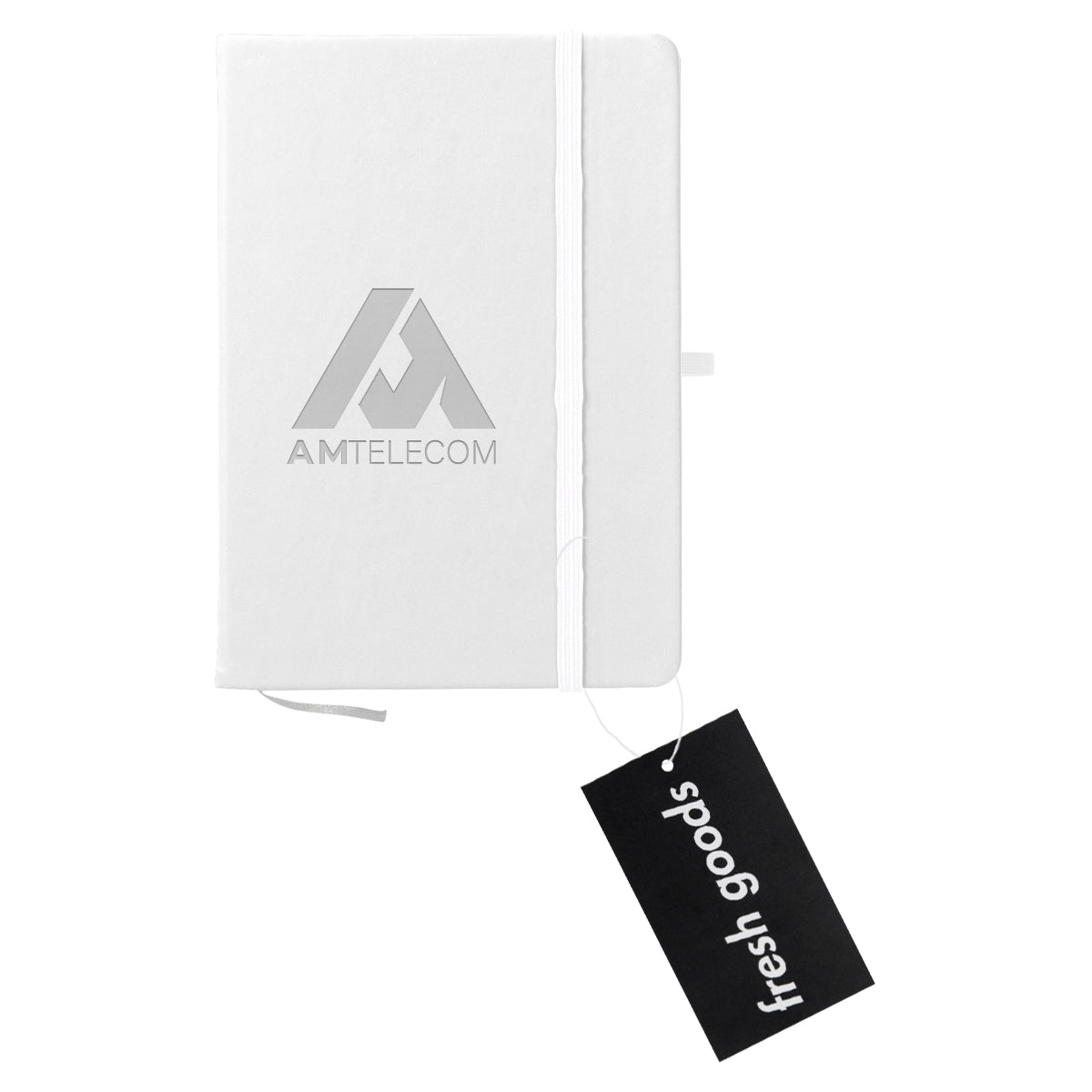 Fresh Goods Journal Notebook in Recycled PET Full Color - White - Debossing