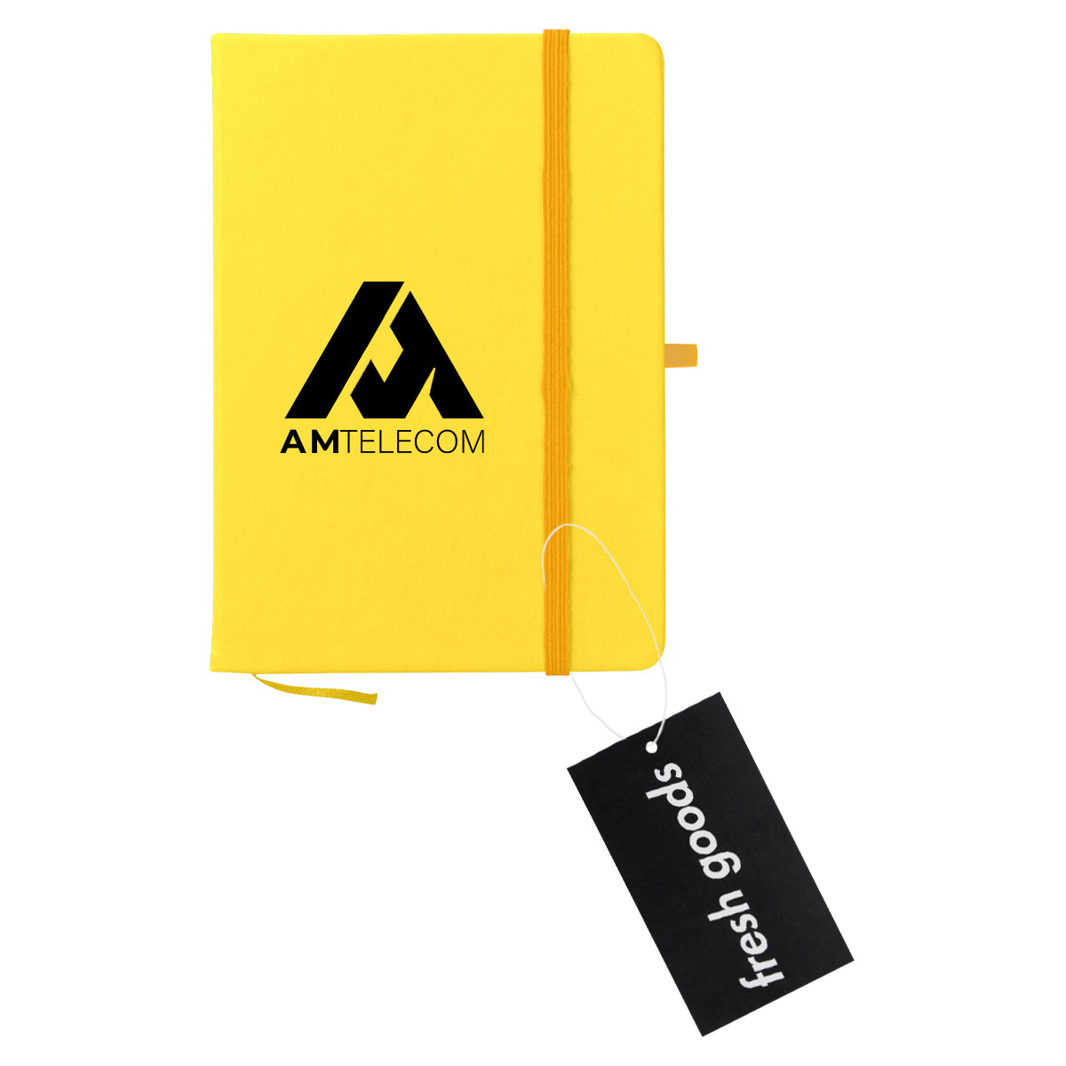 Fresh Goods Journal Notebook in Recycled PET Full Color - Yellow - Silk Screen
