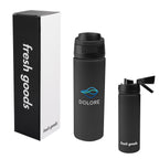 Fresh Goods Pop Sip Recycled Stainless Steel Bottle, 24 oz - Black - Colorbrite
