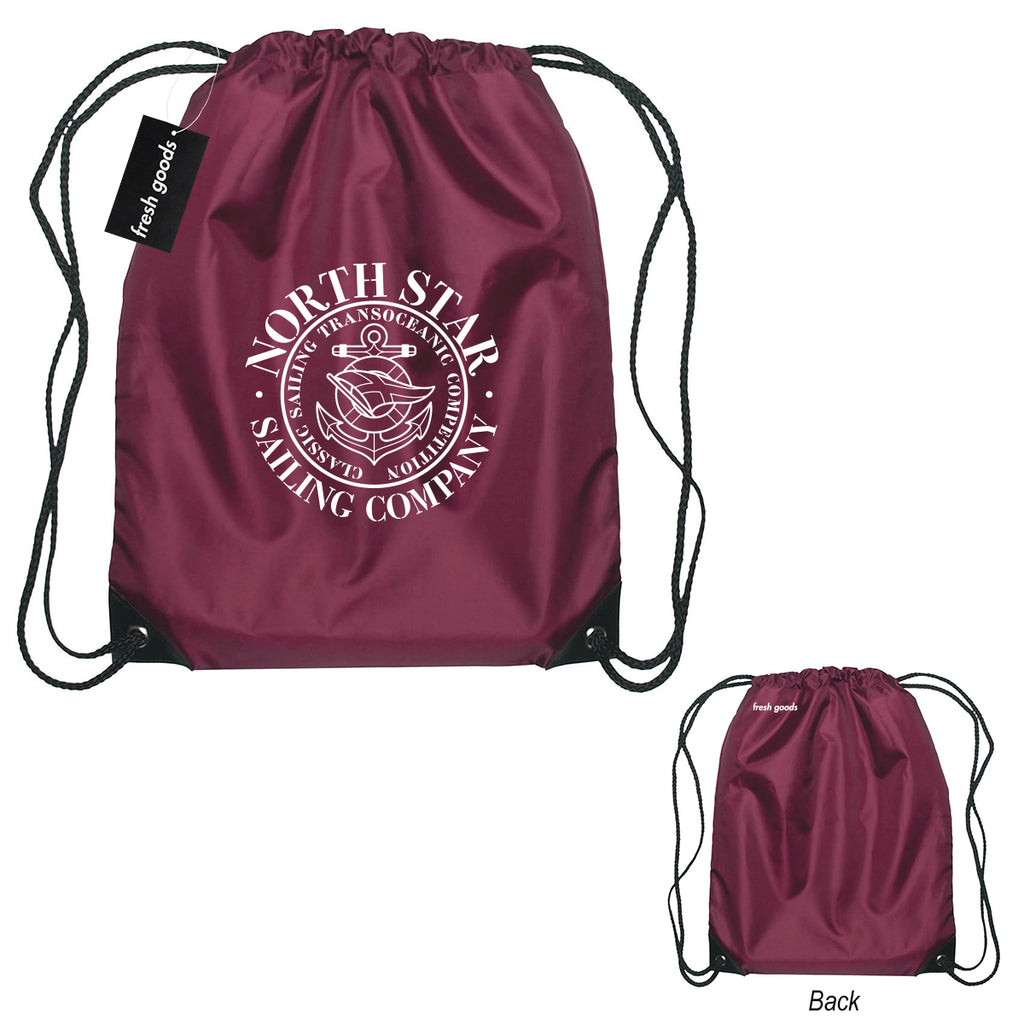 Fresh Goods Small Hit Sports Pack in Recycled PET - Maroon - Silk Screen