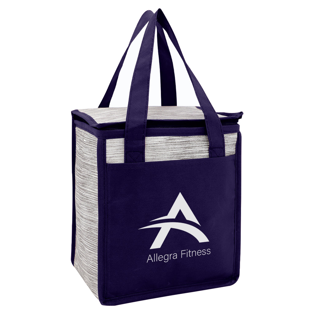 Fresno Cooler Bag, Non-Woven - Navy - Silk Screen