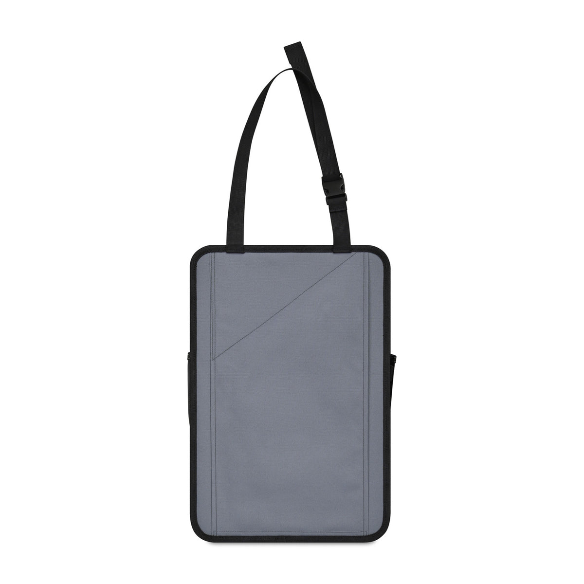 Front Seat Organizer with Laptop Sleeve in Recycled PET Embroidery - Dark Grey - View 3