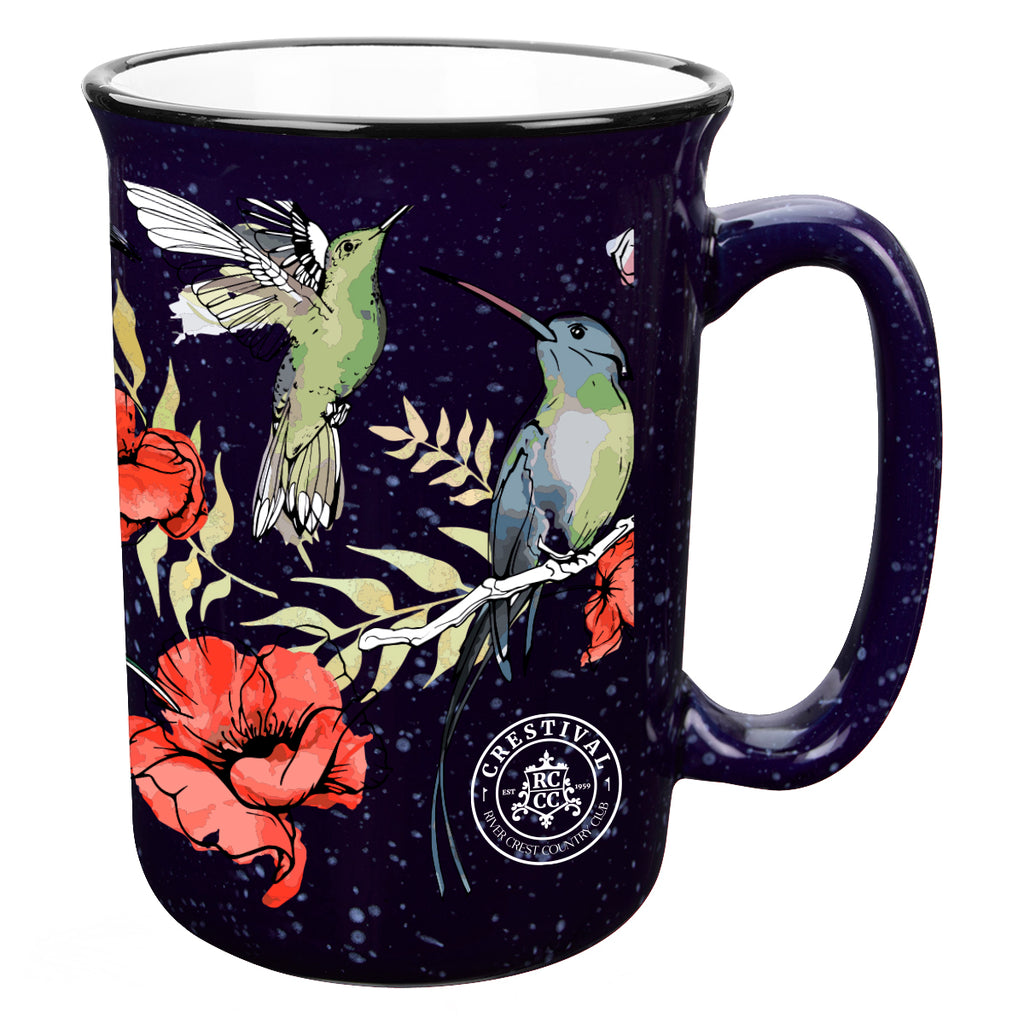 Full Color Tall Campfire Mug, 12 oz - Cobalt Blue - Megabrite