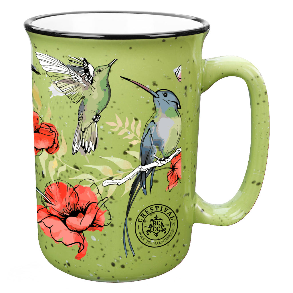 Full Color Tall Campfire Mug, 12 oz - Lime Green - Megabrite