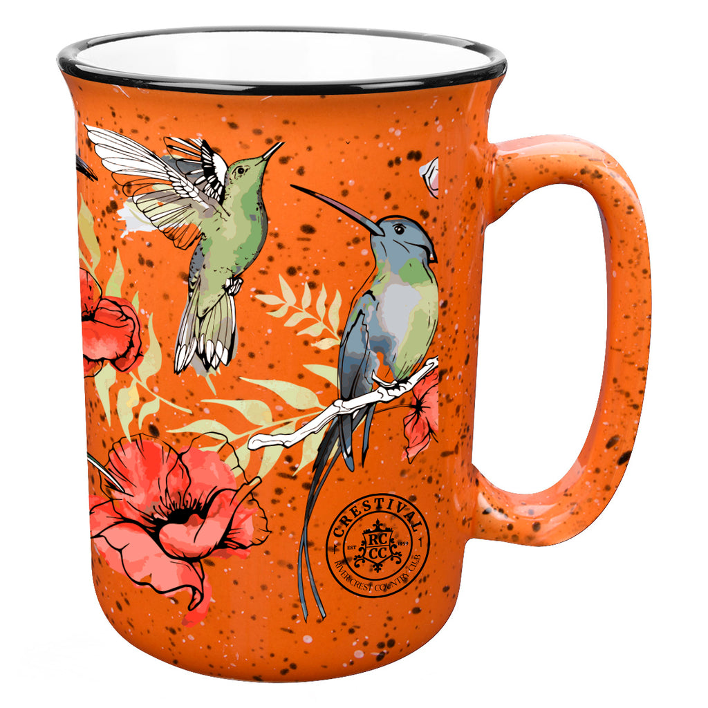 Full Color Tall Campfire Mug, 12 oz - Orange - Megabrite