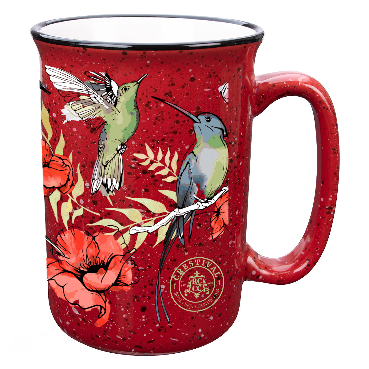 Full Color Tall Campfire Mug, 12 oz - Red - Megabrite