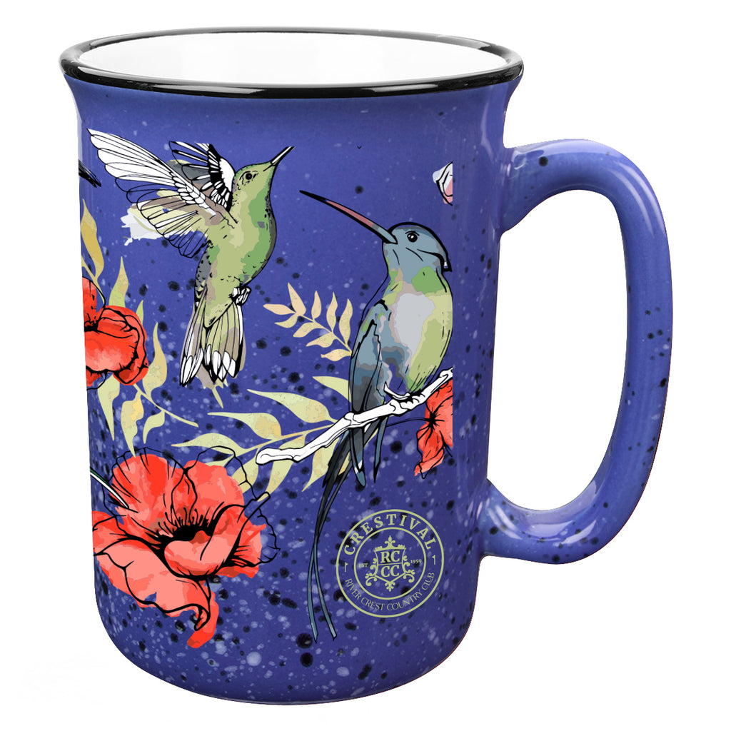 Full Color Tall Campfire Mug, 12 oz - Royal Blue - Megabrite