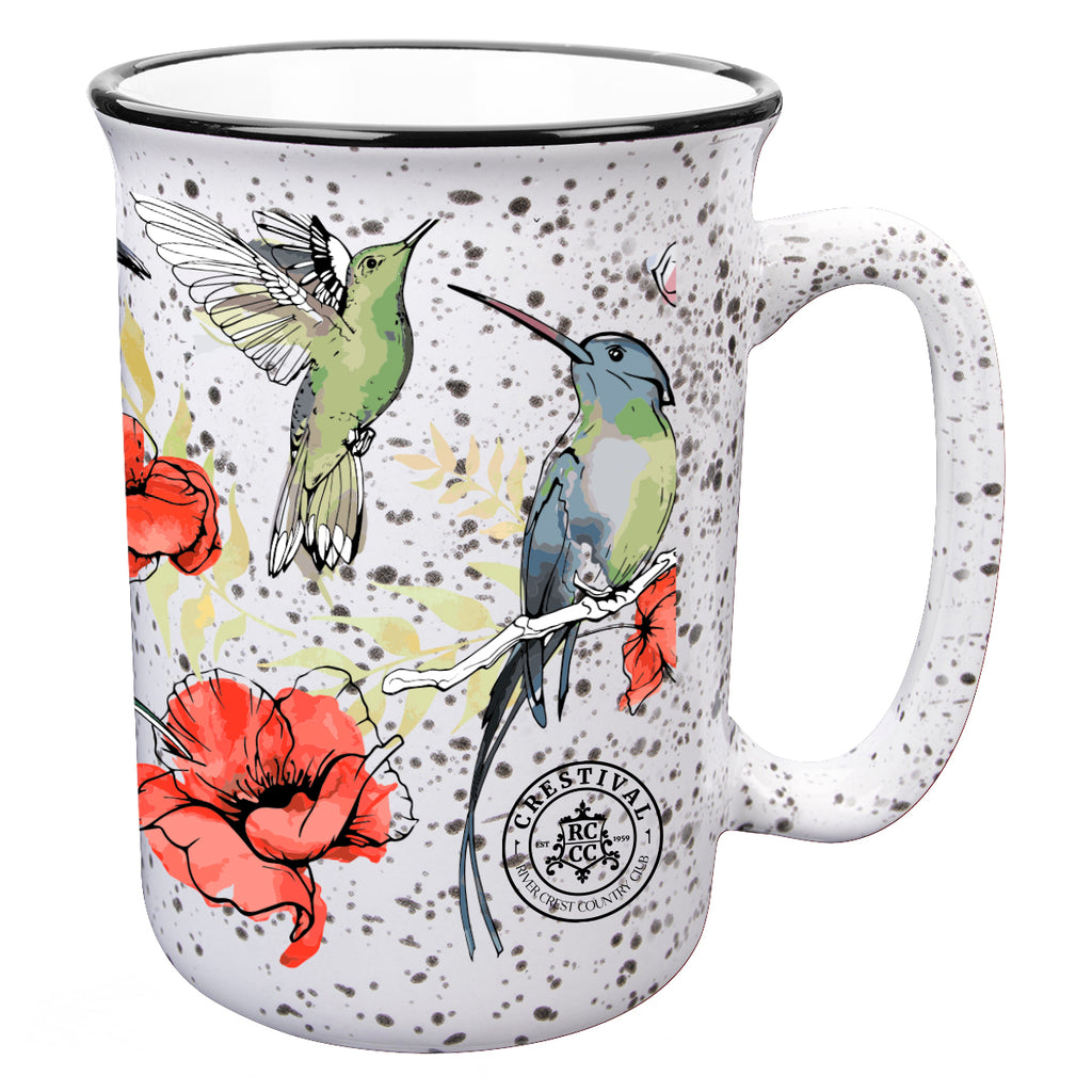 Full Color Tall Campfire Mug, 12 oz - White - Megabrite