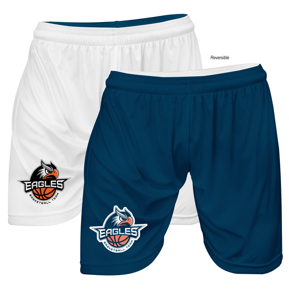 Fully Sublimated Basketball Shorts, Reversible