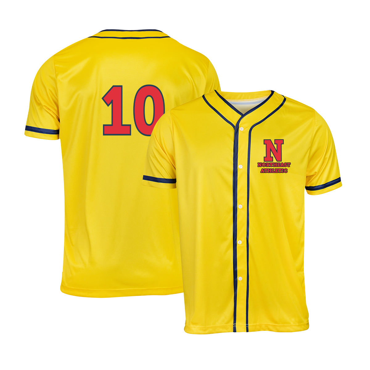 Fully Sublimated Button-Down Baseball Jersey - Dye_Sublimation