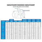 Fully Sublimated Hoodie, UPF 30+ - Measurement