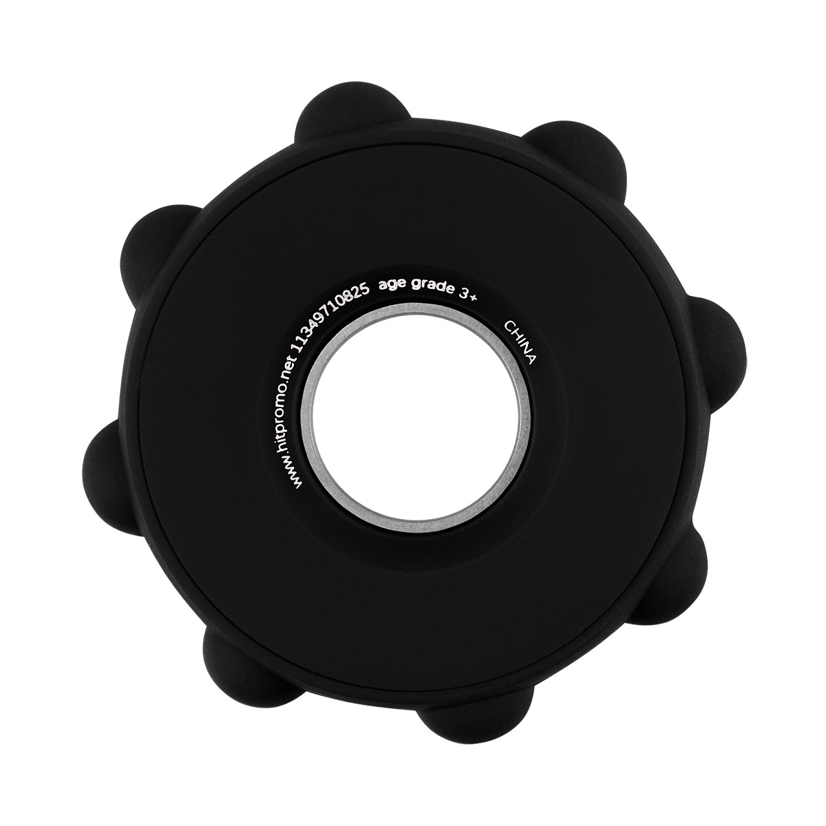 Fun Spinner, Push Pop - Black - Back