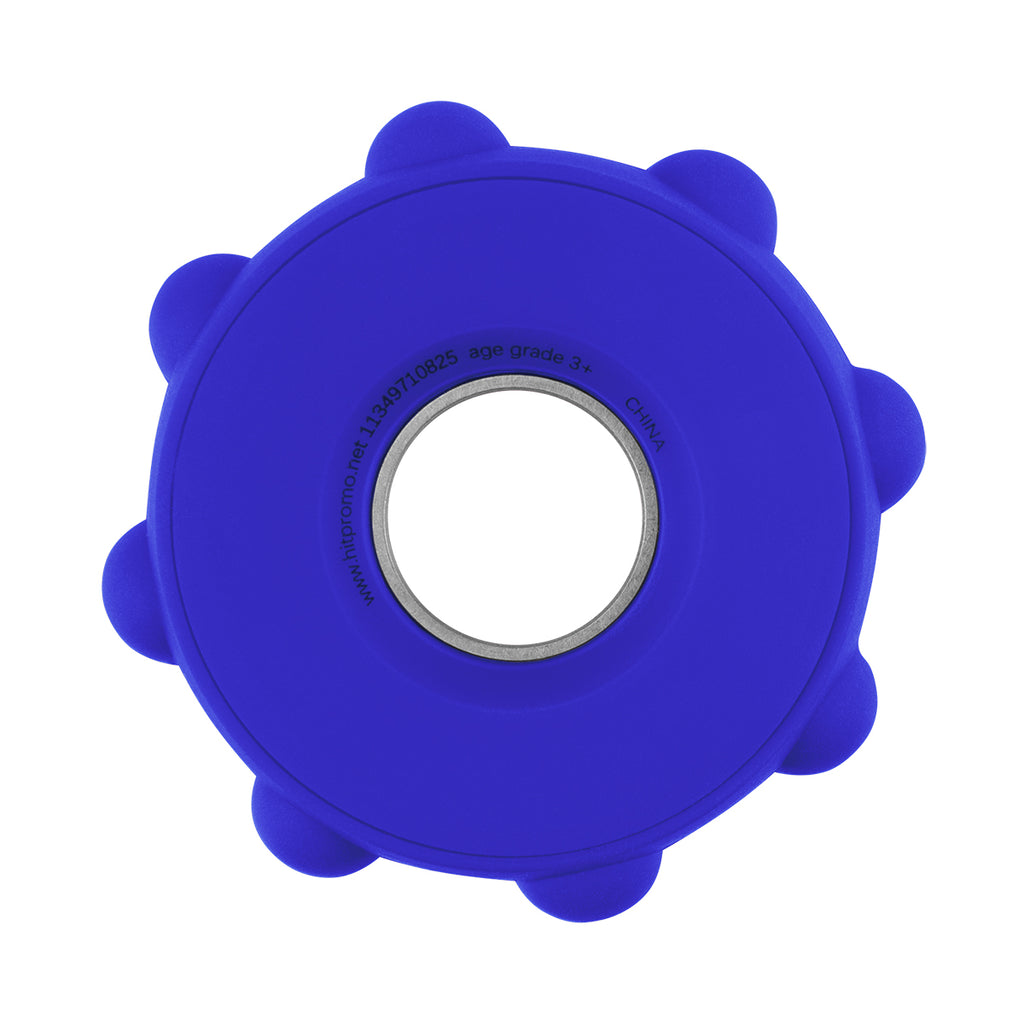 Fun Spinner, Push Pop - Blue - Back