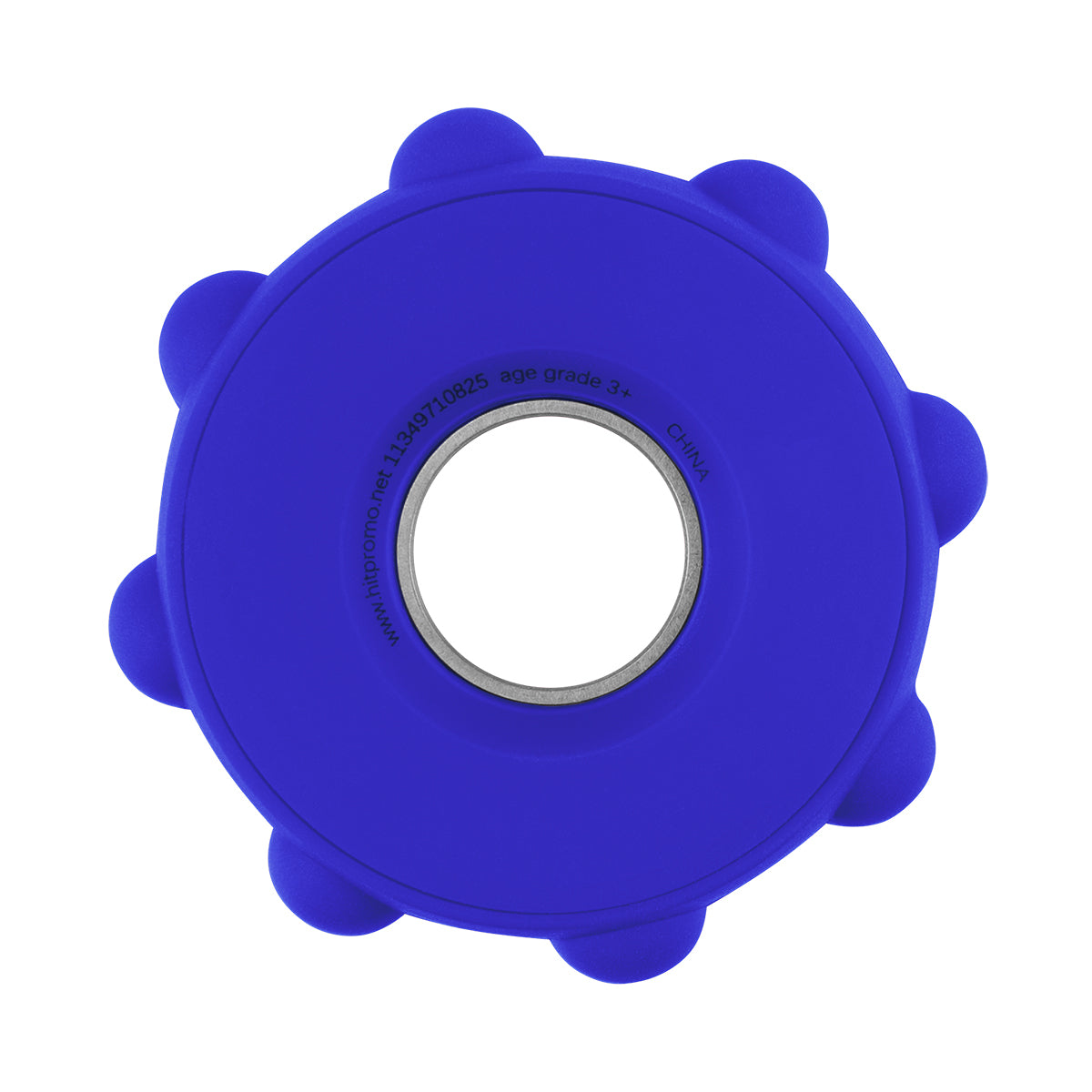 Fun Spinner, Push Pop - Blue - Back