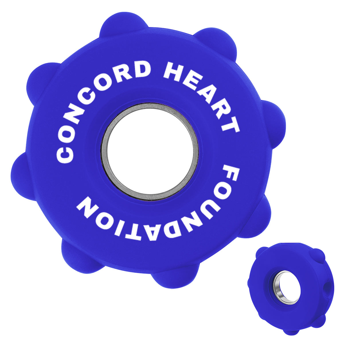 Fun Spinner, Push Pop - Blue - Pad Print