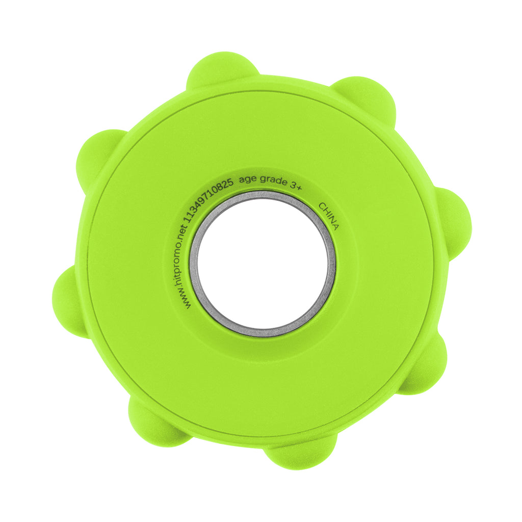 Fun Spinner, Push Pop - Lime Green - Back