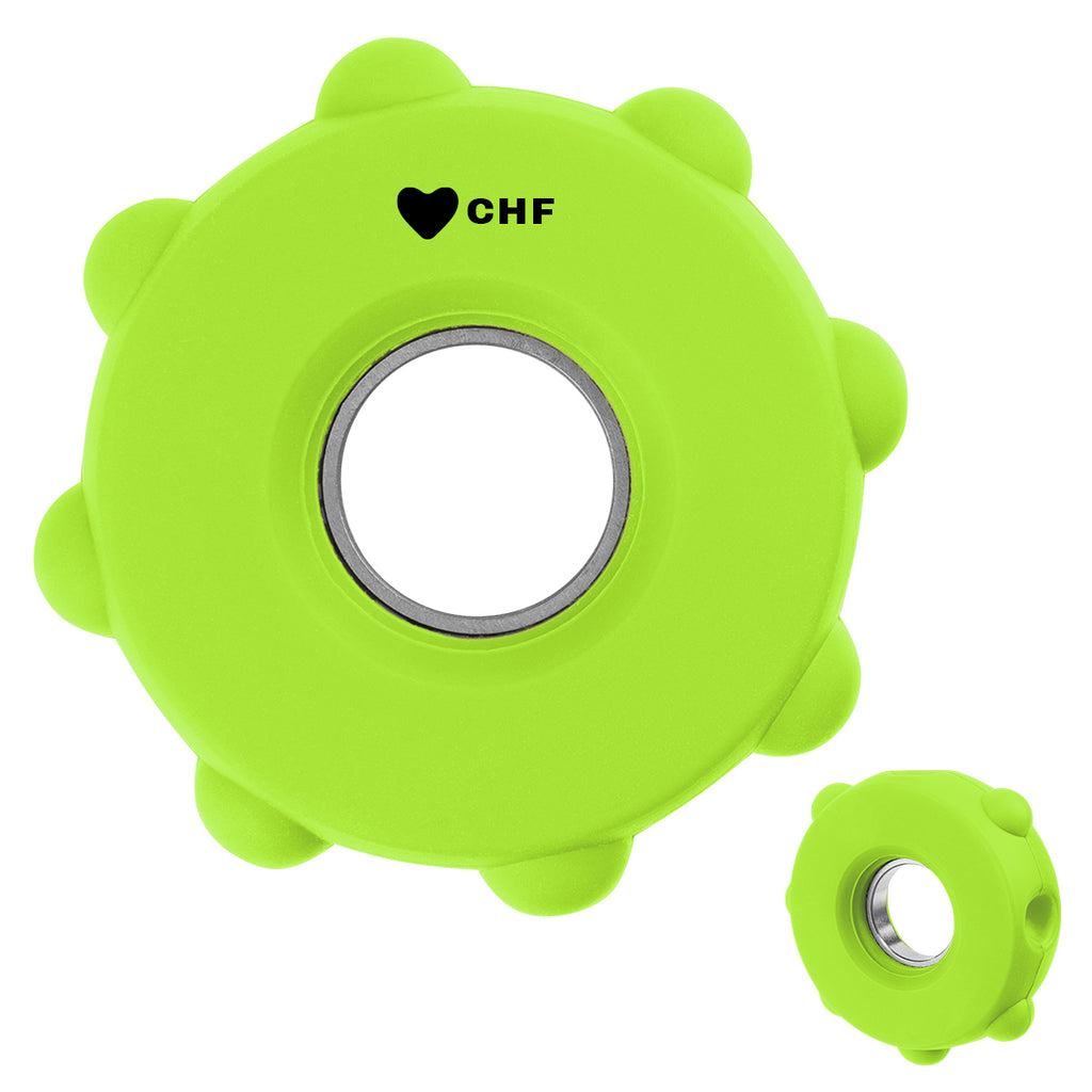 Fun Spinner, Push Pop - Lime Green - Pad Print