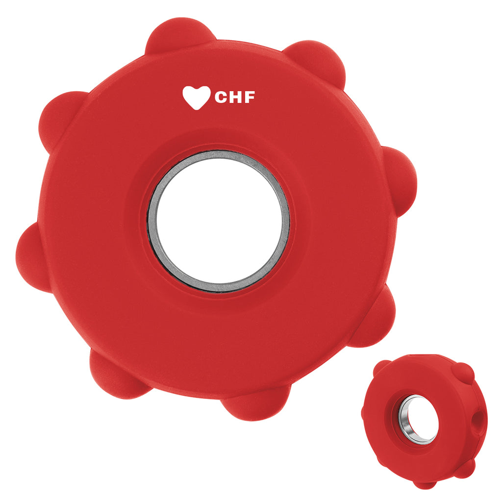 Fun Spinner, Push Pop - Red - Pad Print